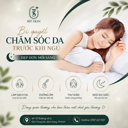 BÍ QUYẾT CHĂM SÓC DA TRƯỚC KHI NGỦ – THỨC DẬY XINH ĐẸP HƠN MỖI NGÀY ✨