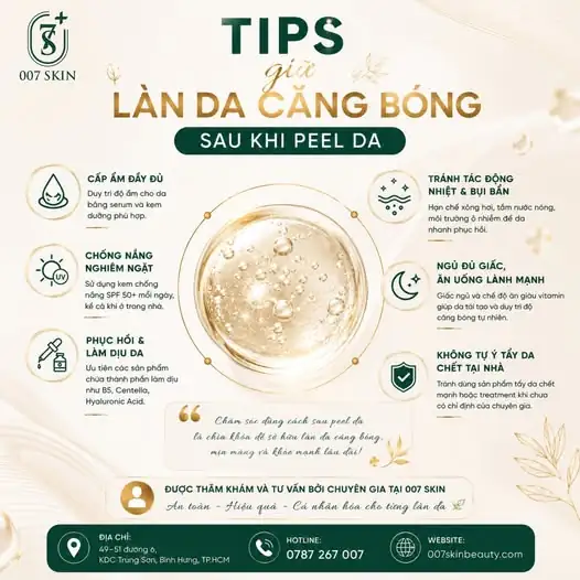 BÍ QUYẾT GIỮ LÀN DA CĂNG BÓNG SAU KHI PEEL ✨