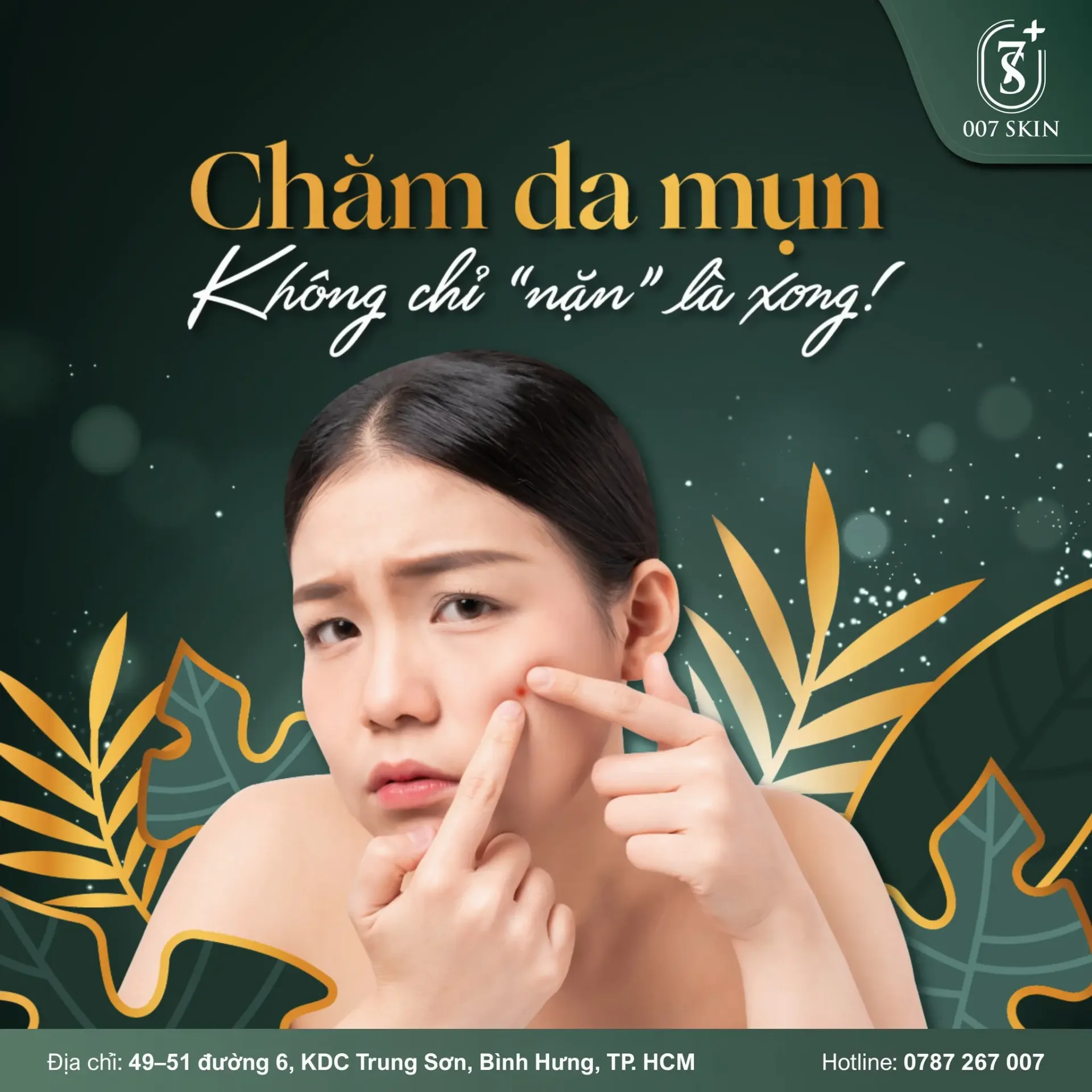 Chăm Da Mụn Toàn Diện: Nặn Mụn Chỉ Là Bề Nổi Của Tảng Băng!