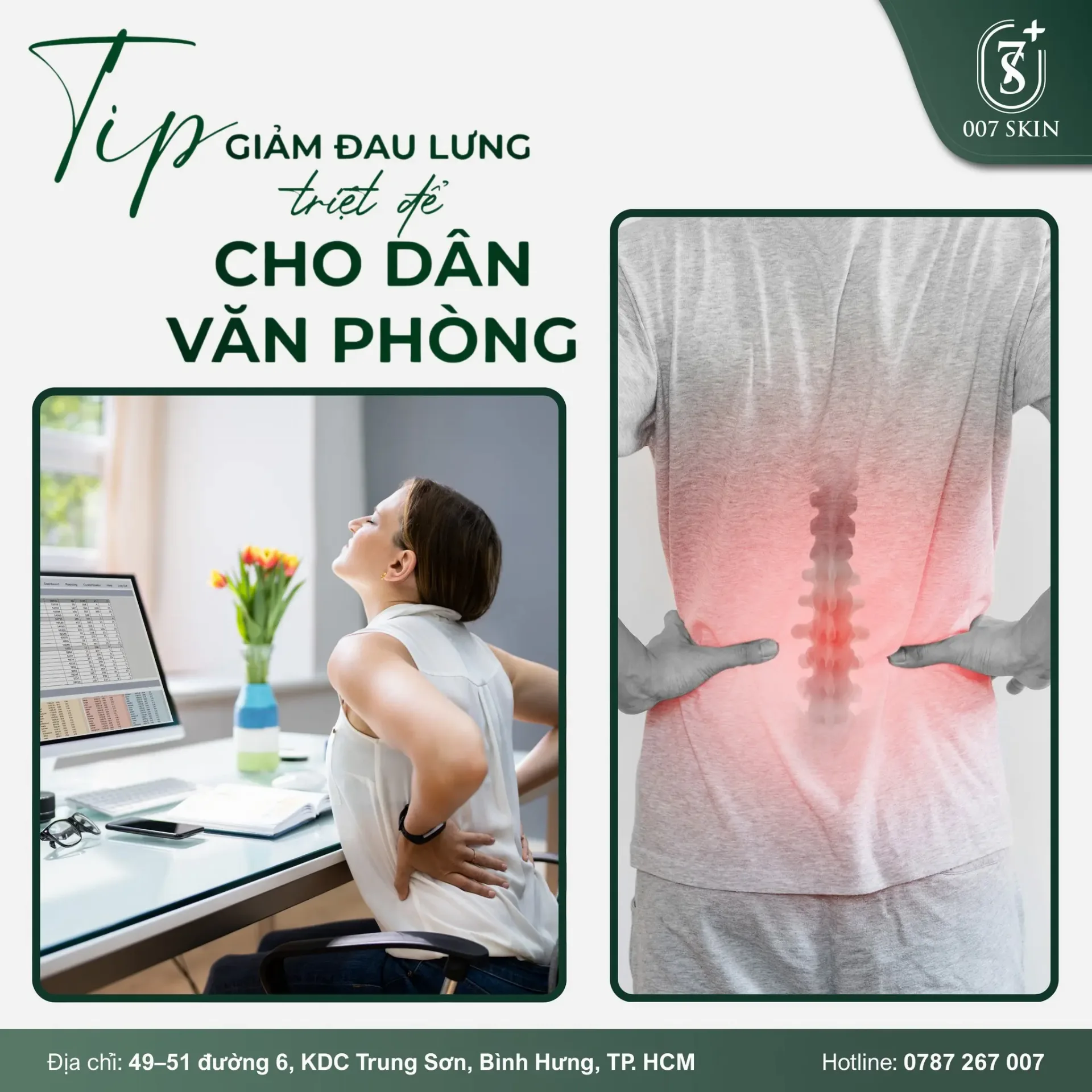 DÂN VĂN PHÒNG – ĐỪNG ĐỂ ĐAU LƯNG “HỎI THĂM” MỖI NGÀY!