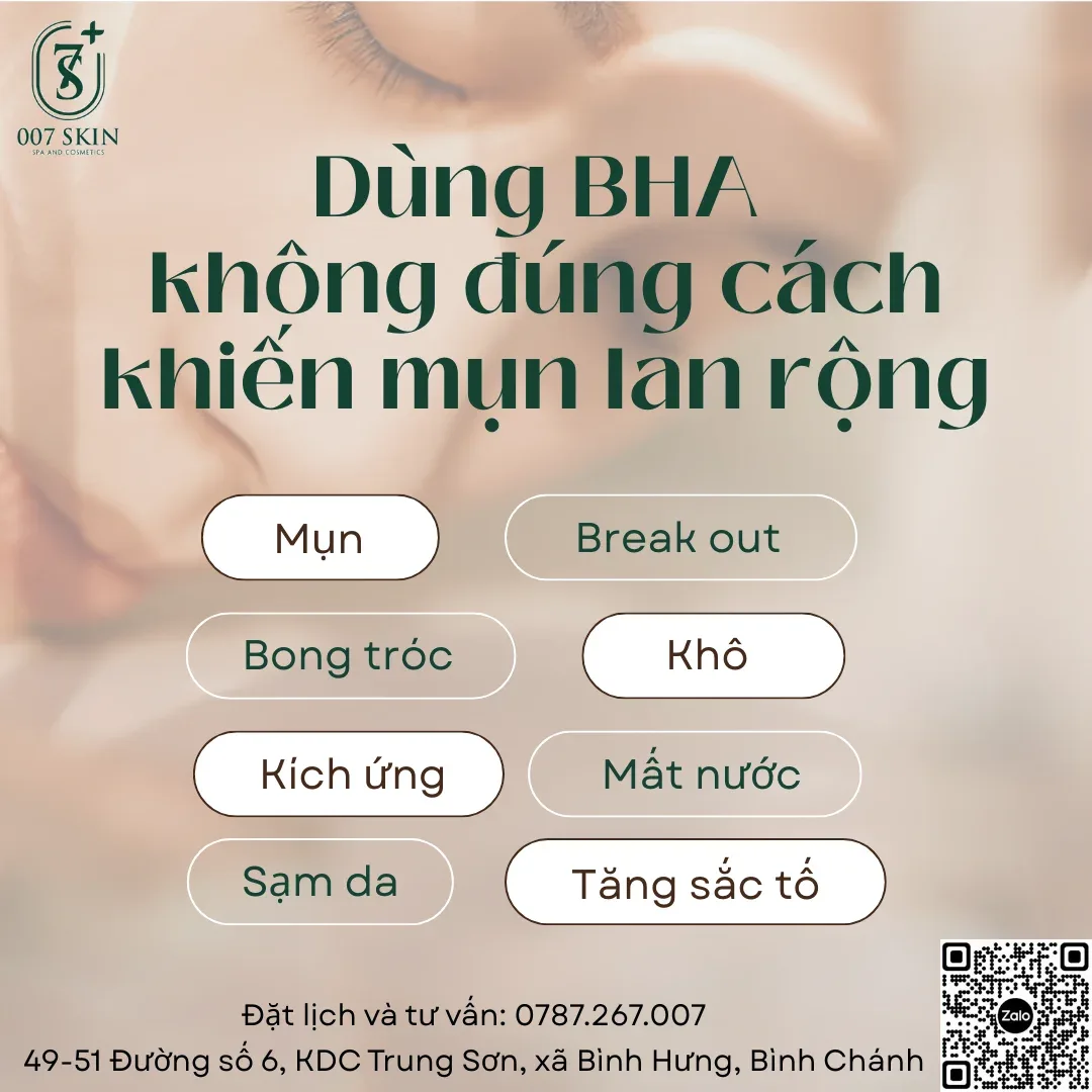 Dùng BHA Sai Cách: Cảnh Báo Mụn Lan Rộng Và Cách Khắc Phục