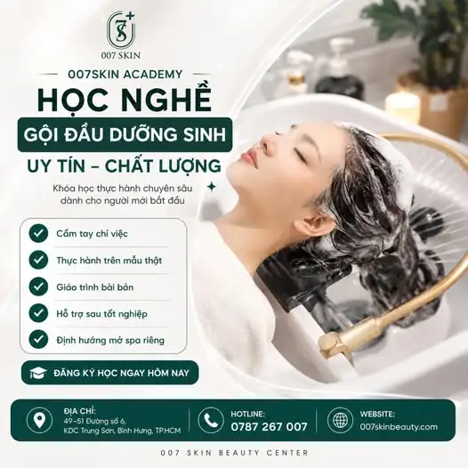 HỌC NGHỀ GỘI ĐẦU DƯỠNG SINH – CHẮC TAY NGHỀ, VỮNG TƯƠNG LAI!