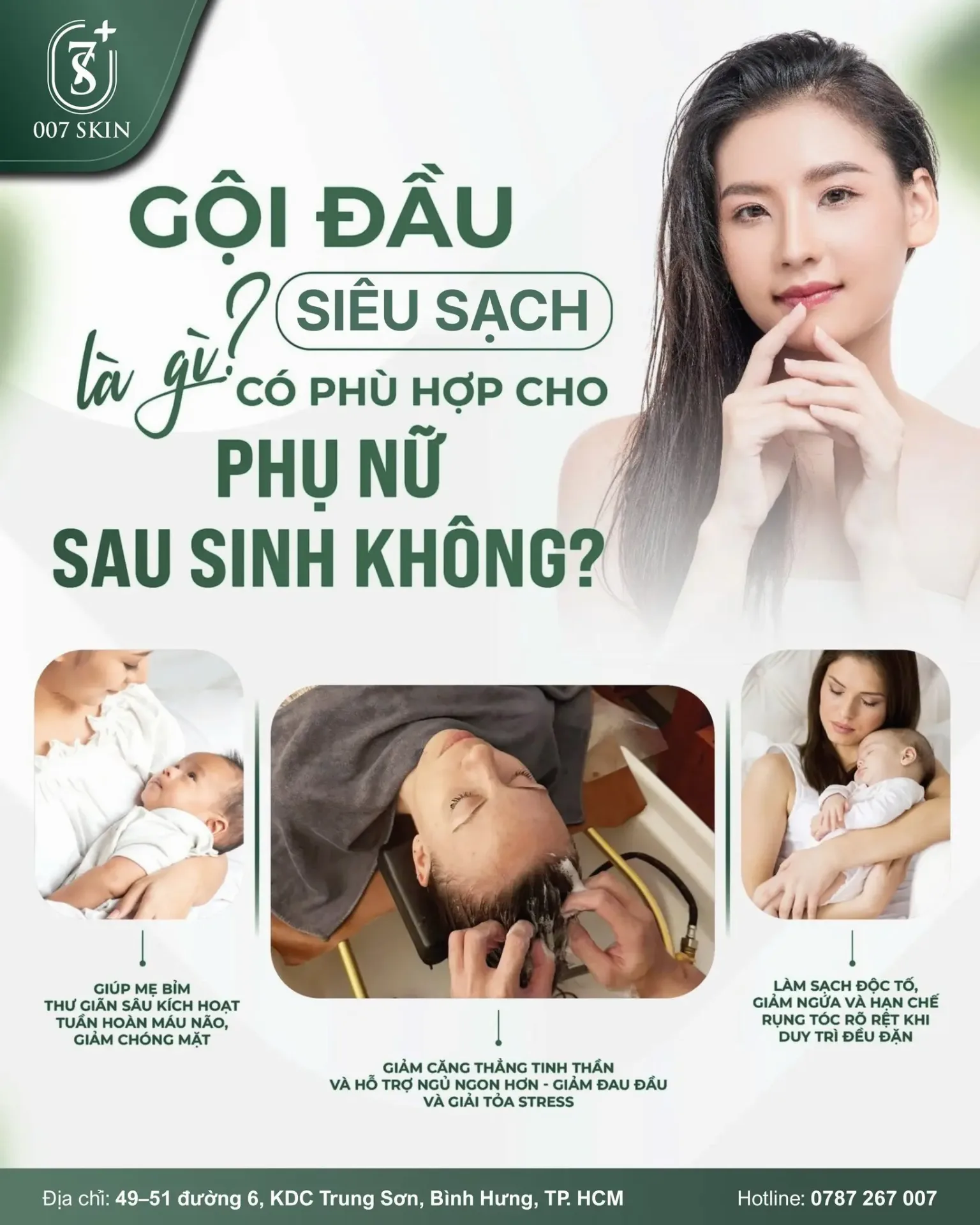 GỘI ĐẦU SIÊU SẠCH – LIỆU TRÌNH “CỨU CÁNH” CHO MẸ SAU SINH