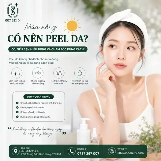 MÙA NẮNG CÓ NÊN PEEL DA? CÂU TRẢ LỜI LÀ: CÓ! ☀️✨