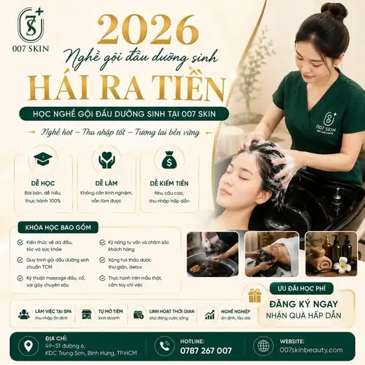 NGHỀ HOT 2026: GỘI ĐẦU DƯỠNG SINH💥
