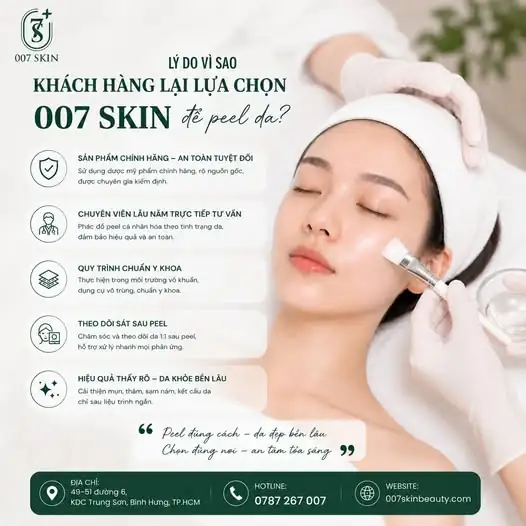 PEEL DA AN TOÀN – TẠI SAO 007 SKIN LÀ LỰA CHỌN SỐ 1? 💎