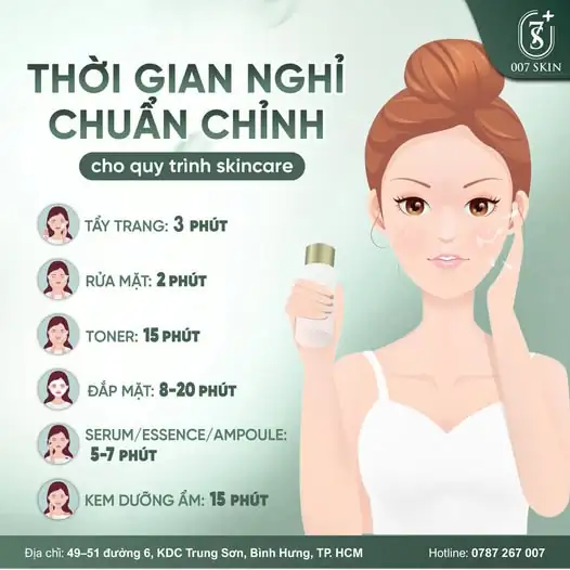 Skincare không phải làm cho xong – mà phải làm đúng thời gian ⏱️