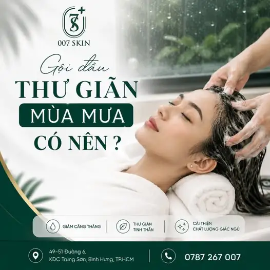 TRỜI MƯA ÂM U – ĐI GỘI ĐẦU CHO CHILL!